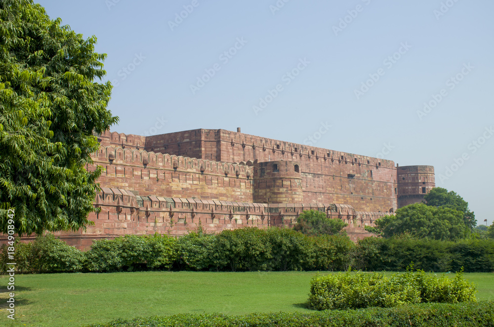 Fort Agra in India architecture a construction

