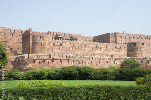 Fort Agra in India architecture a construction    