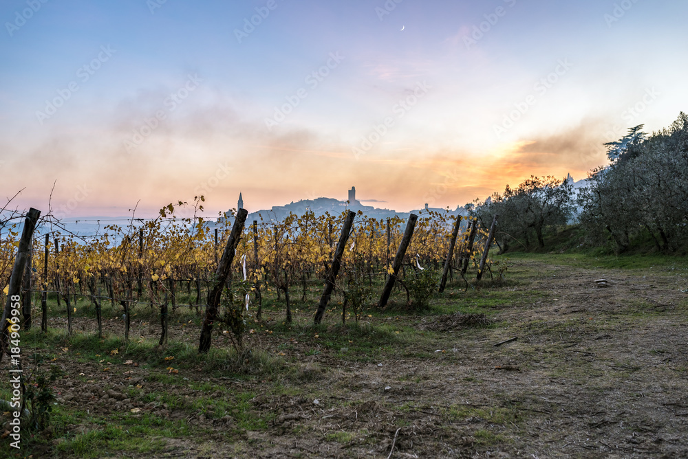 Obraz premium Castiglion Fiorentino in Tuscany - Italy