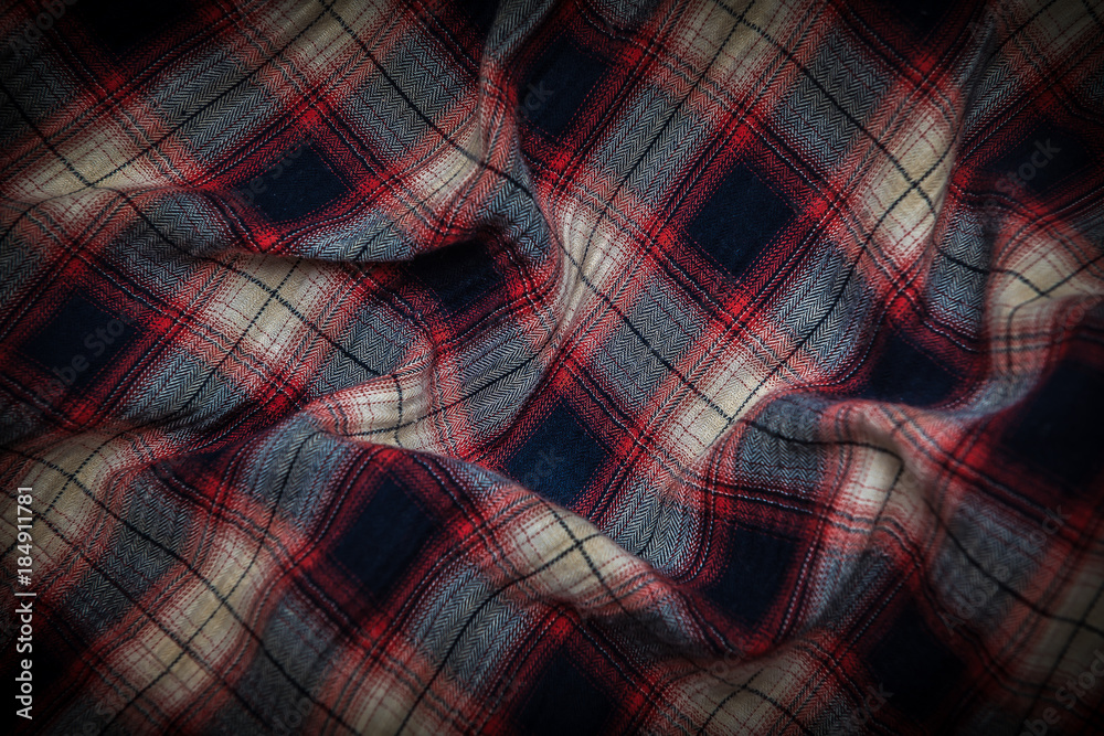 Close-up background of plaid