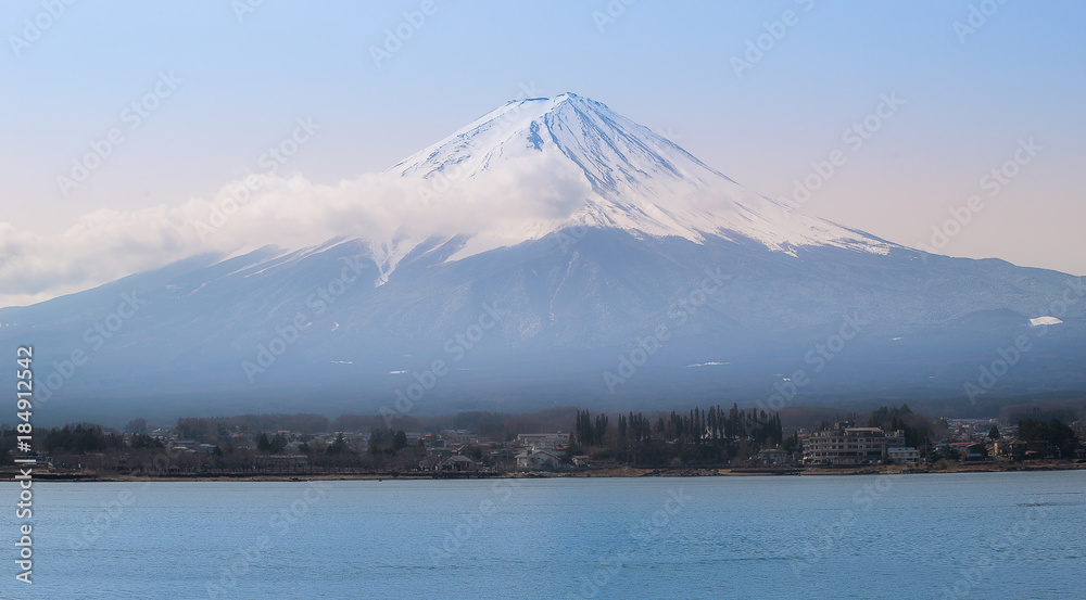 Mount fuji san at Lake kawaguchiko in japan