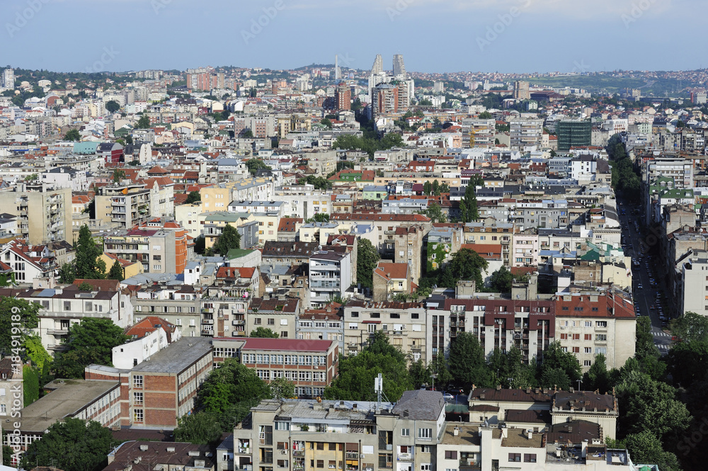 View of Belgrade city center, capital of Serbia