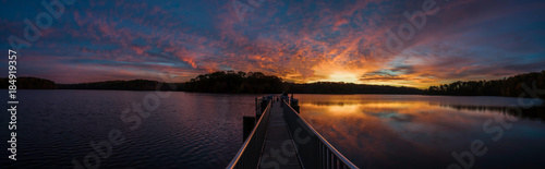 Fototapeta Naklejka Na Ścianę i Meble -  Sunrise Reflections On The Lake