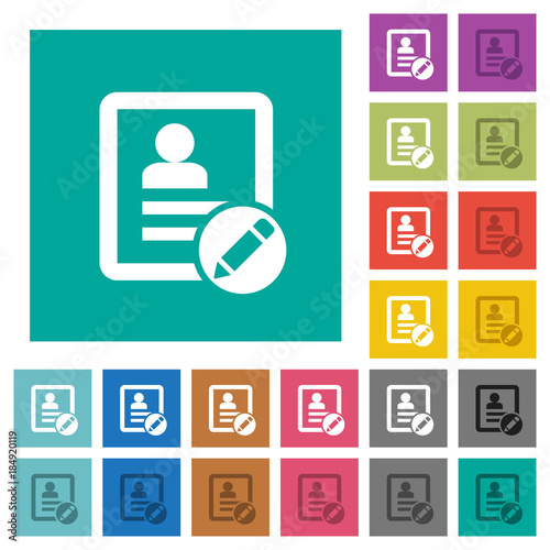 rename contact square flat multi colored icons