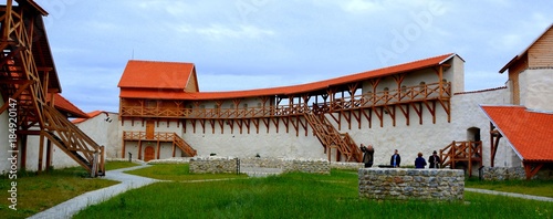 Medieval fortress in the village Feldioara, Marienburg, Transylvania, Romania. The fortress was built by the teutonic knights 900 years ago.