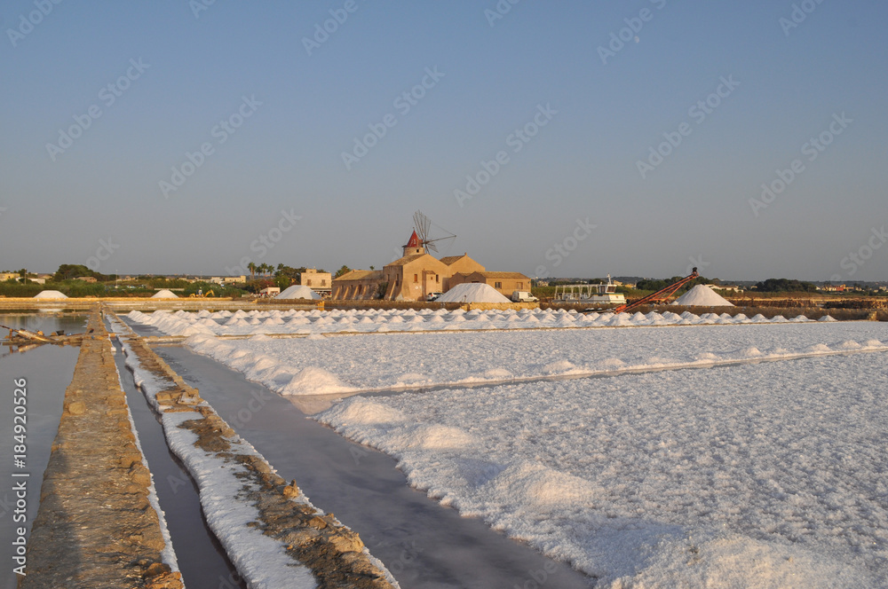 Obraz premium Saline (Salt flats) in Marsala