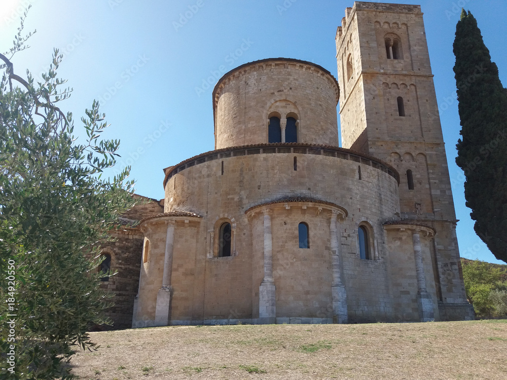 Sant Antimo abbey in Montalcino