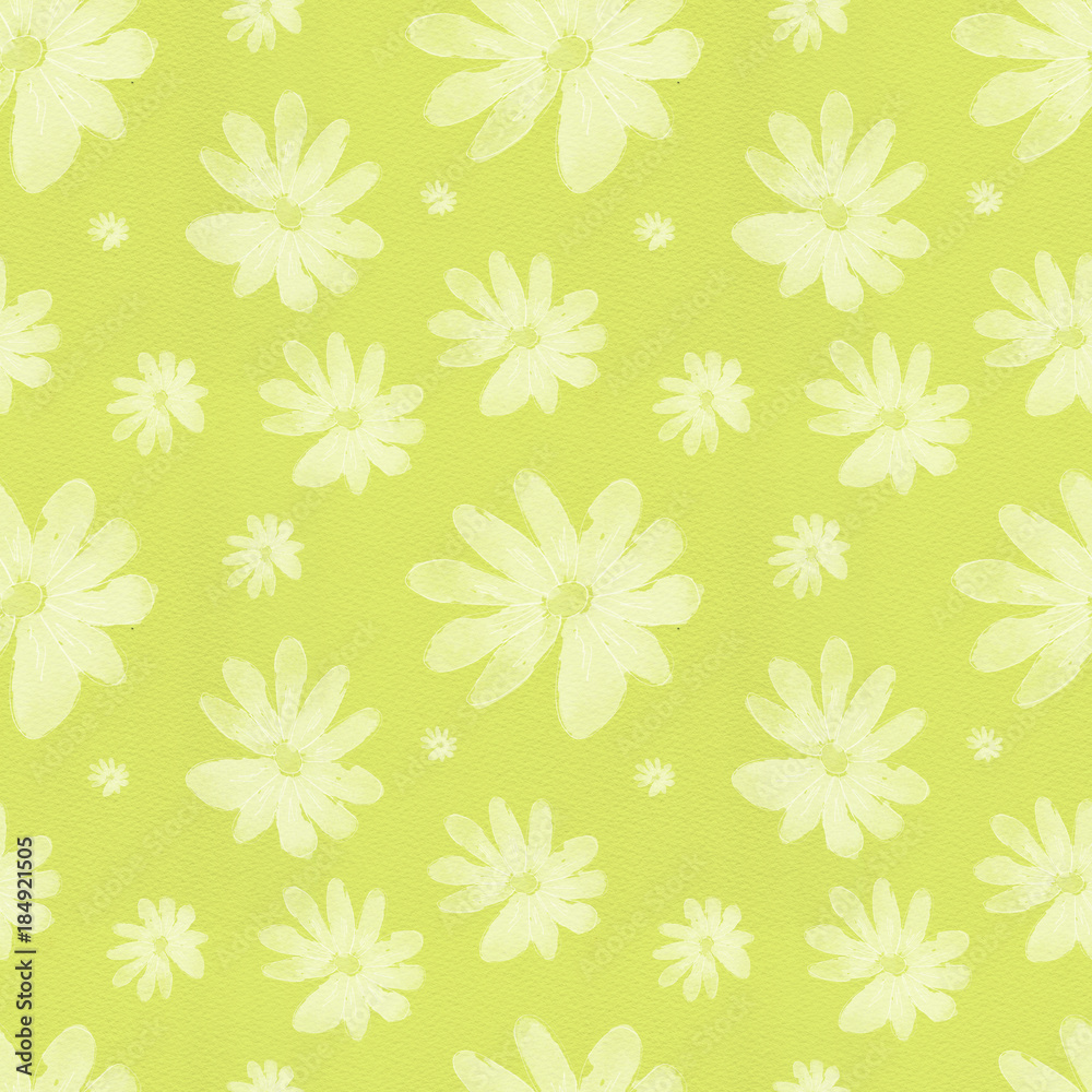Watercolor seamless pattern with Watercolor seamless pattern with