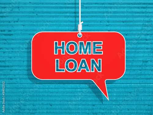 Home Loan Concept - 3D Redered Image photo