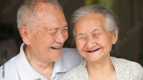 happy senior asian couple together