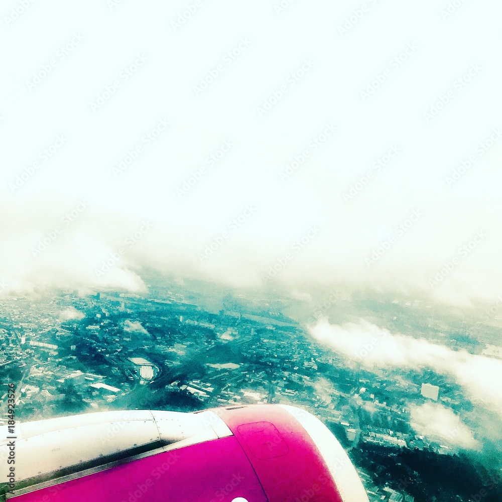 Fototapeta premium widok z samolotu 