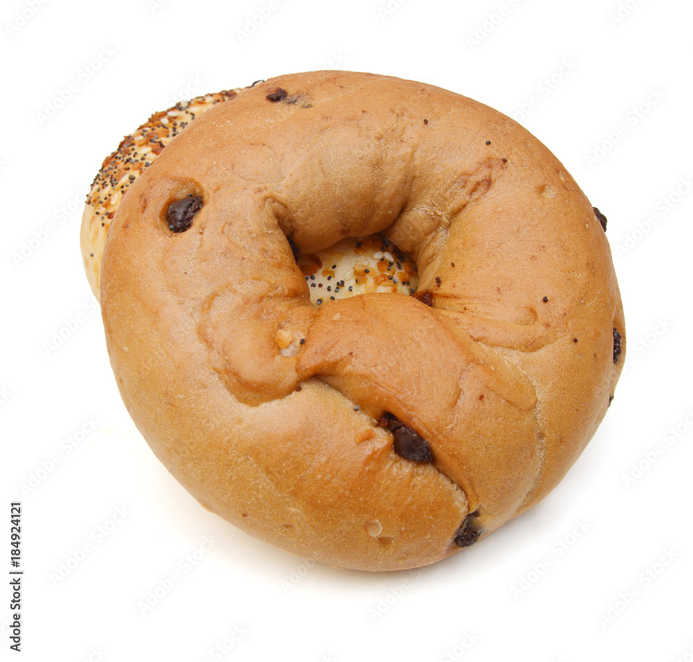 Everything Bagels Isolated on White background Everything Bagels Isolated on White background