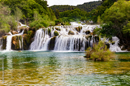 Krka waterfall in the Croatian national park