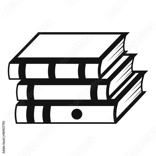 Book school icon. Simple illustration of book school vector icon for web