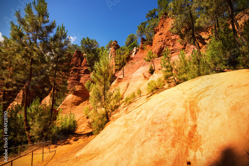 ocher quarries in Roussillon