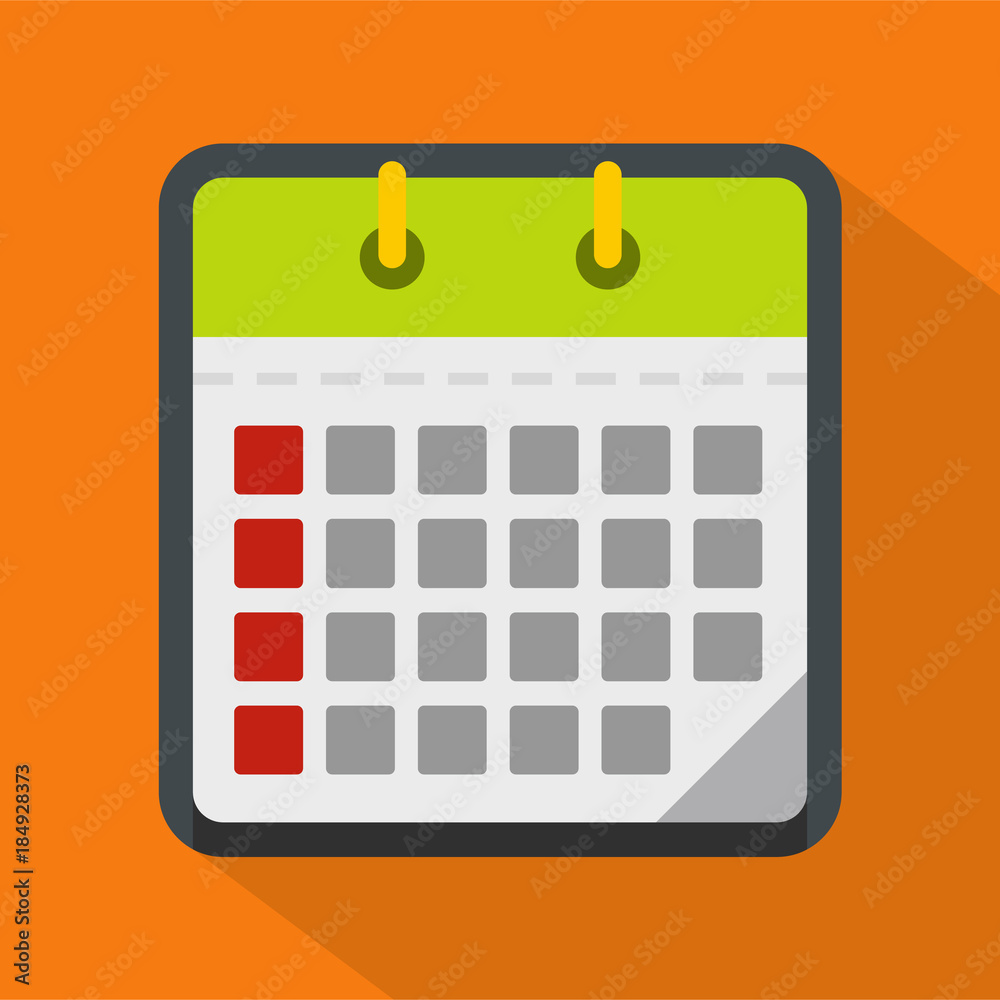 Calendar office icon. Flat illustration of calendar office vector icon for web Calendar office icon. Flat illustration of calendar office vector icon for web