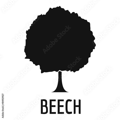 Beech tree icon. Simple illustration of beech tree vector icon for web