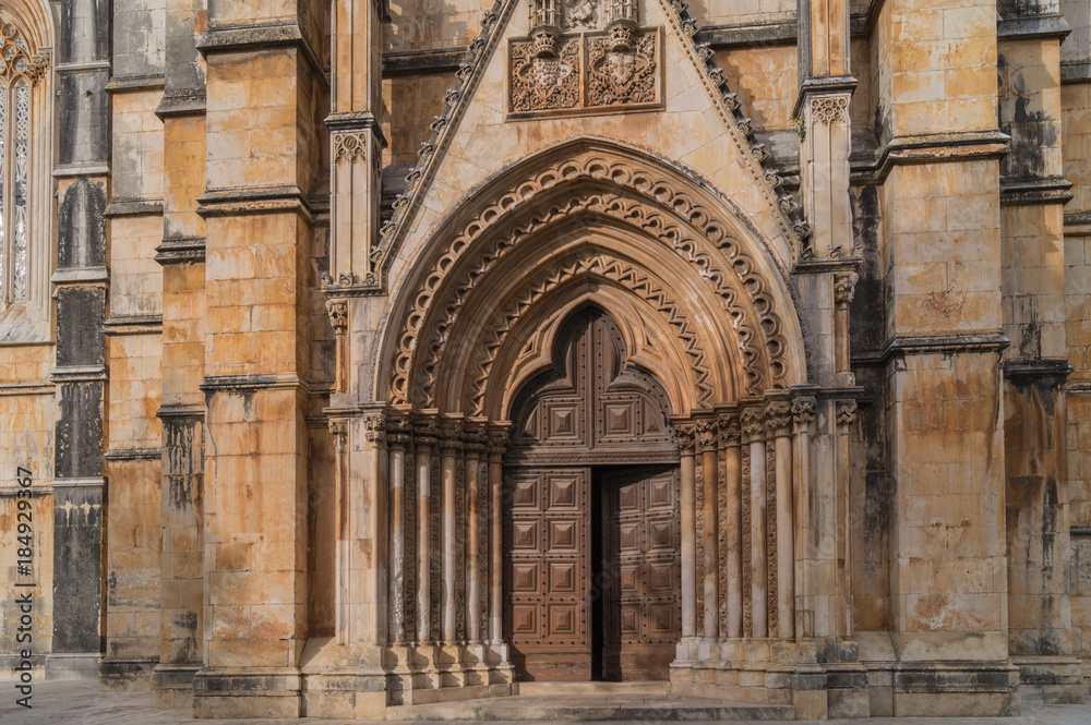 Batalha, Portugal, NOVEMBER, 17, 2014: Gothic medieval Batalha Dominican Monastery,Portugal.