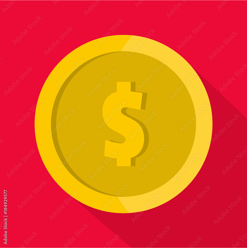 Design coin icon. Flat illustration of design coin vector icon for web Design coin icon. Flat illustration of design coin vector icon for web