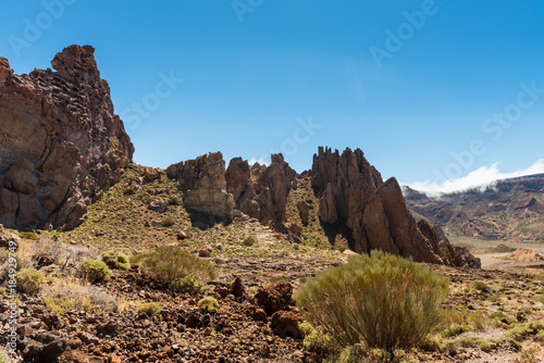 Fotografie lava landscape Teide volcano Tenerife Canary