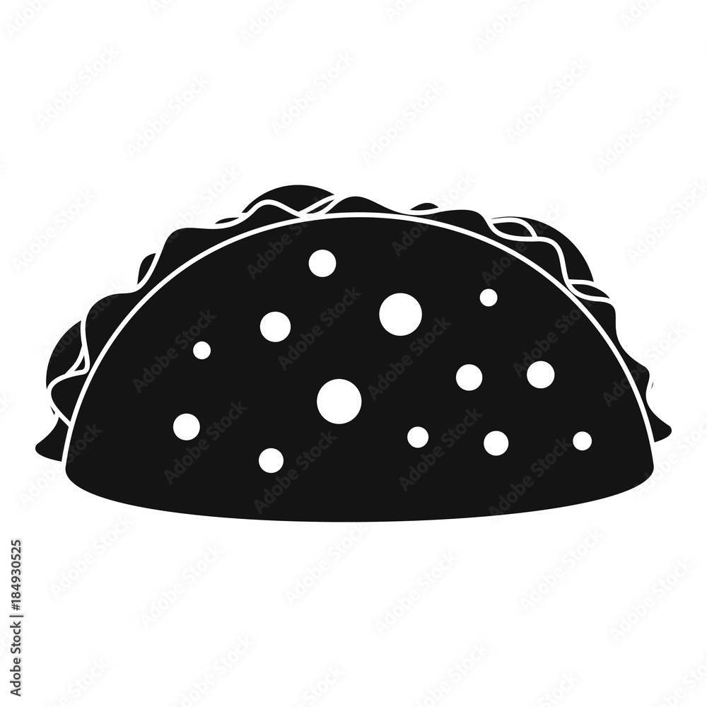Tacos icon. Simple illustration of tacos vector icon for web Tacos icon. Simple illustration of tacos vector icon for web
