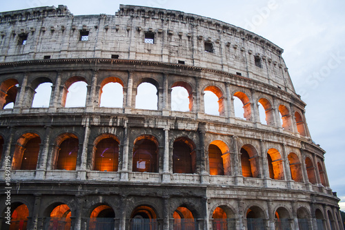 Colosseum at the sunset, Rome