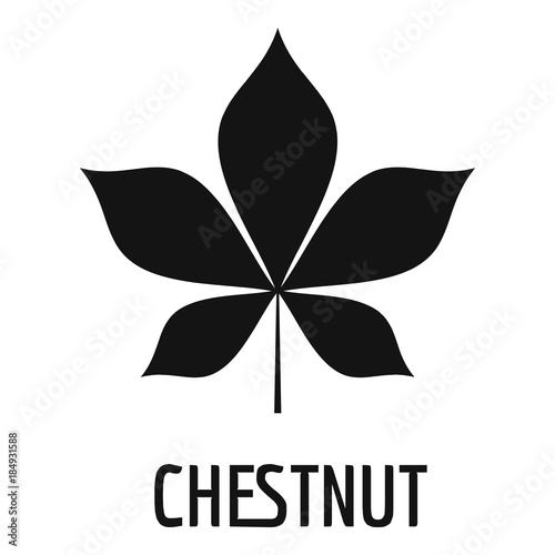 Chestnut leaf icon. Simple illustration of chestnut leaf vector icon for web