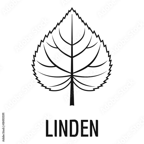 Linden leaf icon. Simple illustration of linden leaf vector icon for web