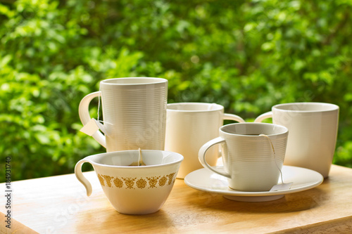 Various of tea cups