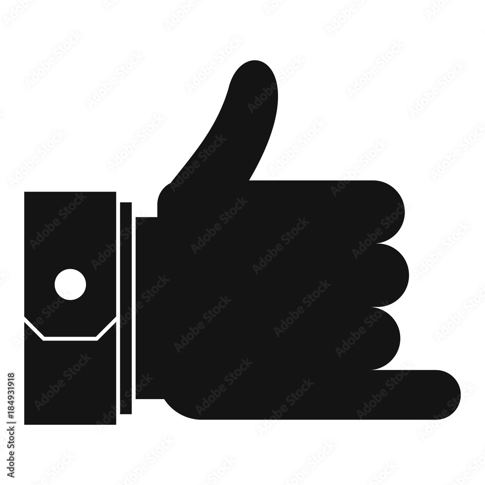Hand call icon. Simple illustration of hand call vector icon for web Hand call icon. Simple illustration of hand call vector icon for web