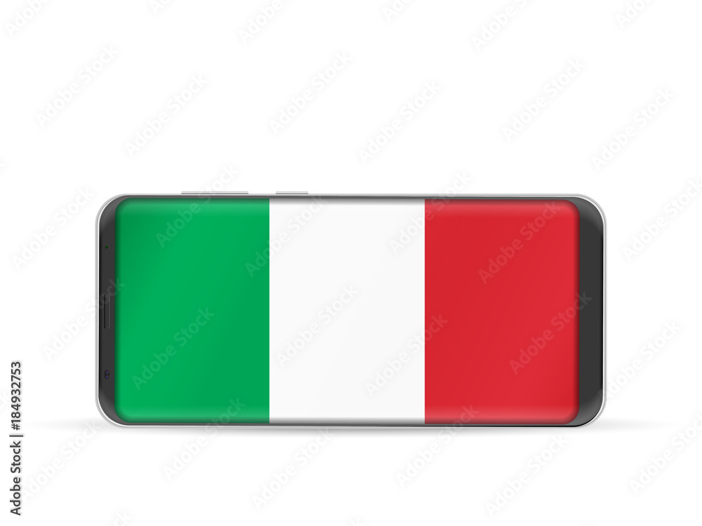 Smart phone Italy flag