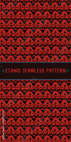 Ethnic seamless pattern. Hand drawn. Ancient.