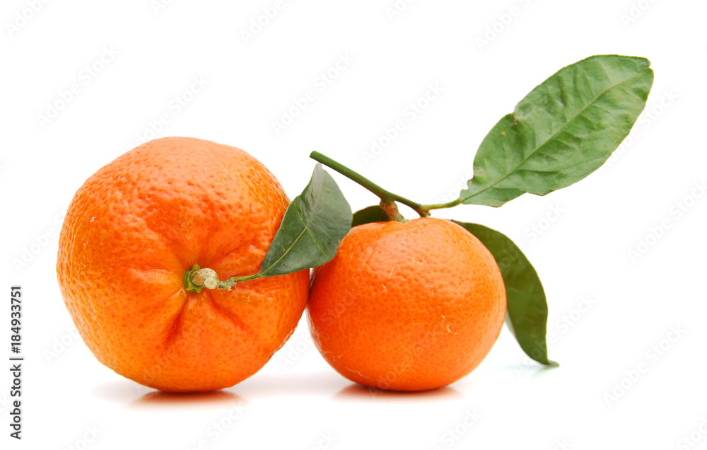 Ripe mandarin citrus isolated tangerine mandarine orange on white background. Ripe mandarin citrus isolated tangerine mandarine orange on white background.
