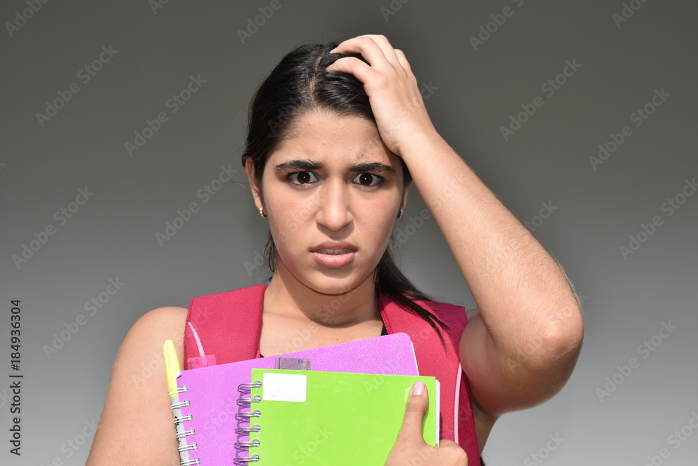 Stressful Female Student