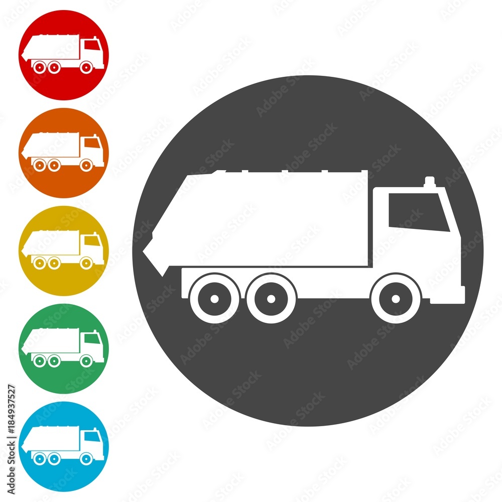Recycle truck icon, Garbage Truck Recycle truck icon, Garbage Truck