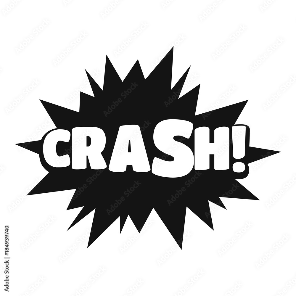Fototapeta premium Comic boom crash icon. Simple illustration of comic boom crash vector icon for web