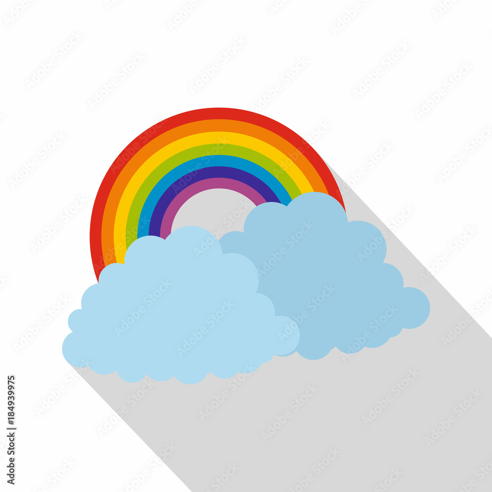 Rainbow icon. Flat illustration of rainbow vector icon for web Rainbow icon. Flat illustration of rainbow vector icon for web
