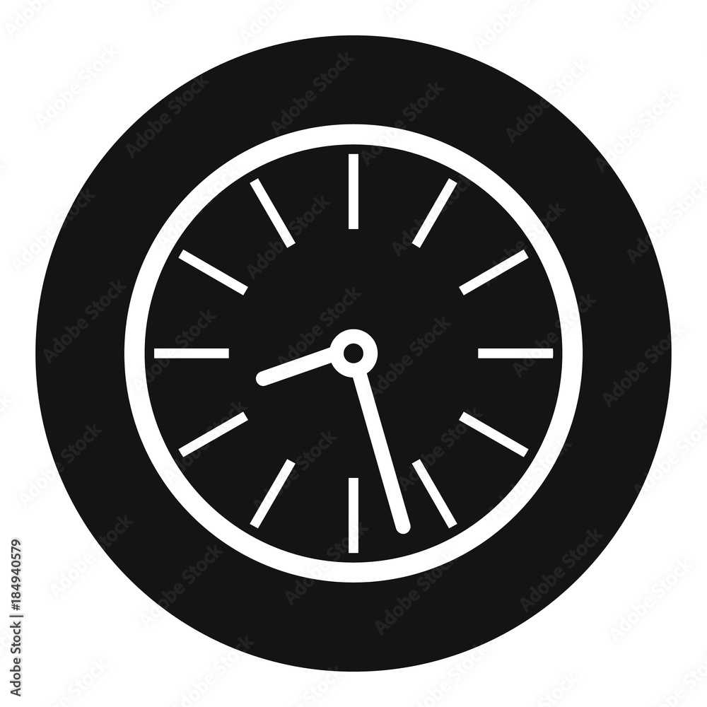Clock business icon. Simple illustration of clock business vector icon for web Clock business icon. Simple illustration of clock business vector icon for web