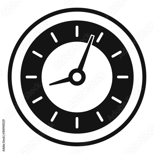 Clock icon. Simple illustration of clock vector icon for web