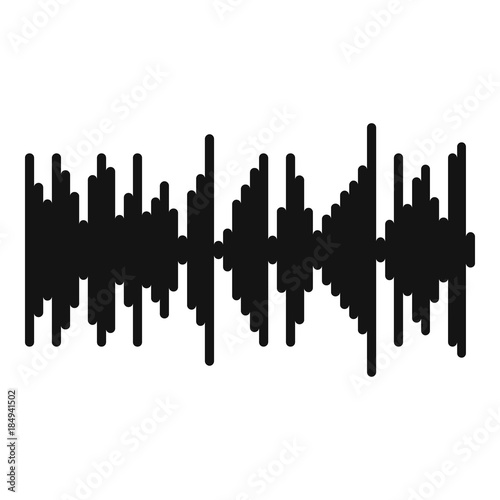 Equalizer vibration icon. Simple illustration of equalizer vibration vector icon for web