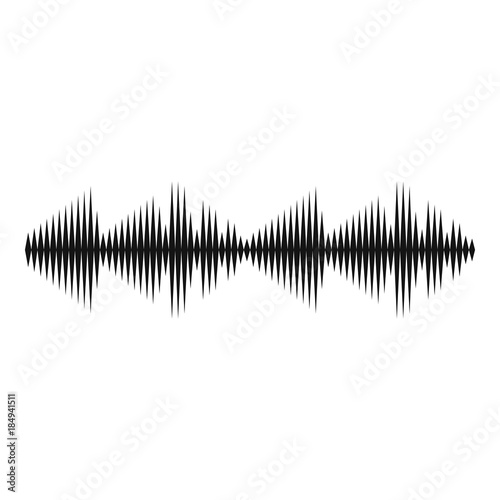 Equalizer voice icon. Simple illustration of equalizer voice vector icon for web