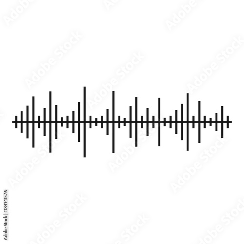 Equalizer effect icon. Simple illustration of equalizer effect vector icon for web
