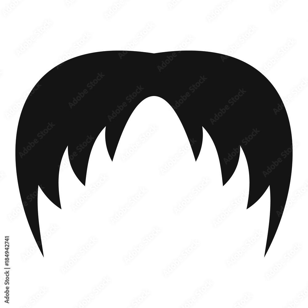 Head hair icon. Simple illustration of head hair vector icon for web Head hair icon. Simple illustration of head hair vector icon for web