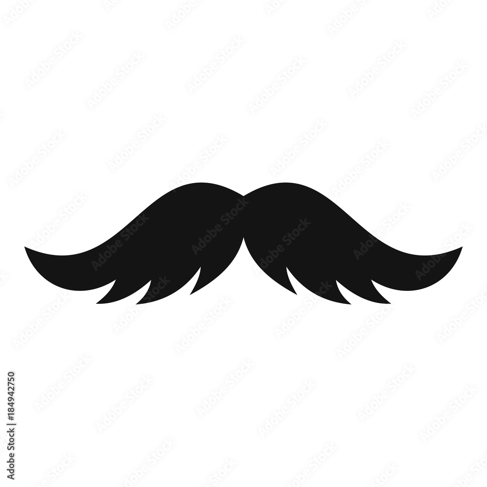 Artificial mustache icon. Simple illustration of artificial mustache vector icon for web Artificial mustache icon. Simple illustration of artificial mustache vector icon for web