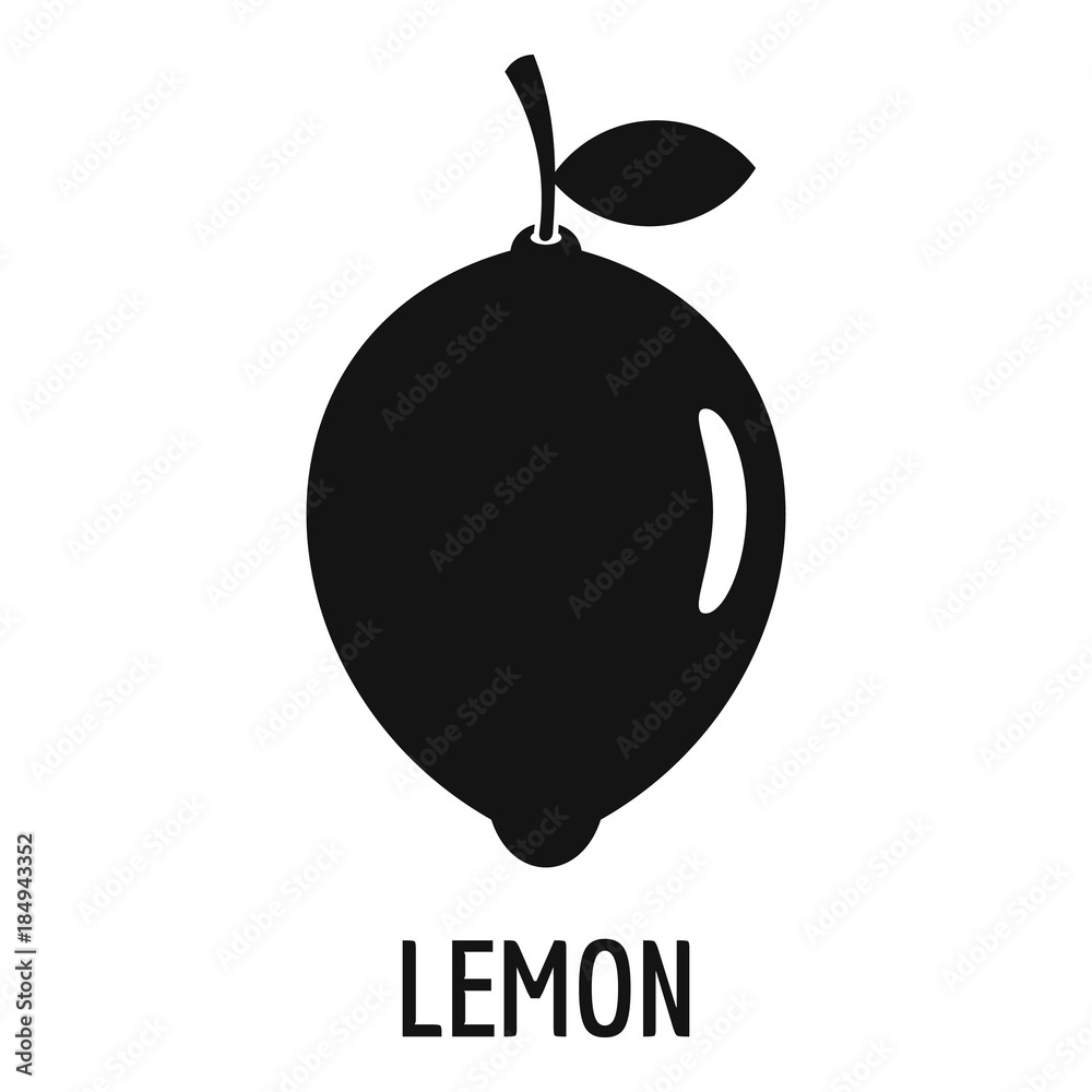 Lemon icon. Simple illustration of lemon vector icon for web Lemon icon. Simple illustration of lemon vector icon for web