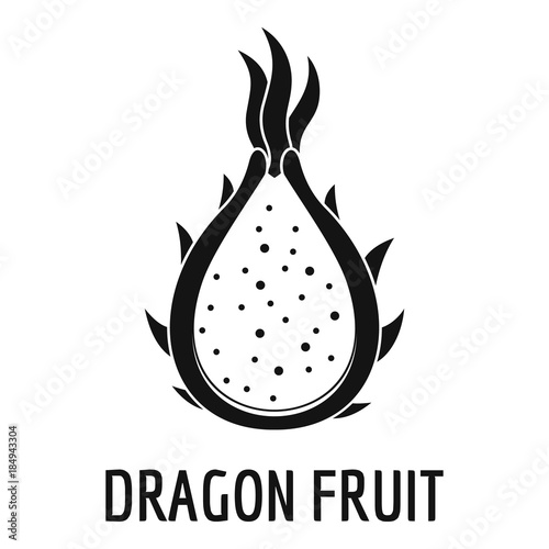 Dragon fruit icon. Simple illustration of dragon fruit vector icon for web