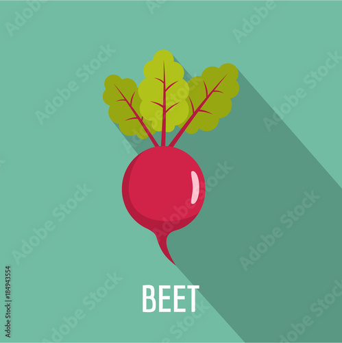 Beet icon. Flat illustration of beet vector icon for web