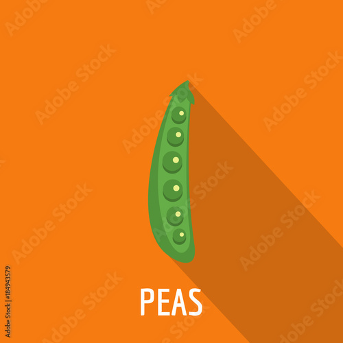 Peas icon. Flat illustration of peas vector icon for web