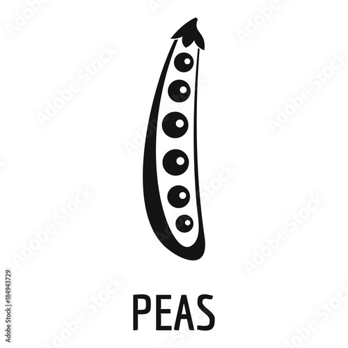 Peas icon. Simple illustration of peas vector icon for web