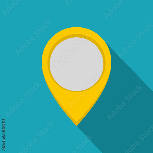 Navigation mark icon. Flat illustration of navigation mark vector icon for web
